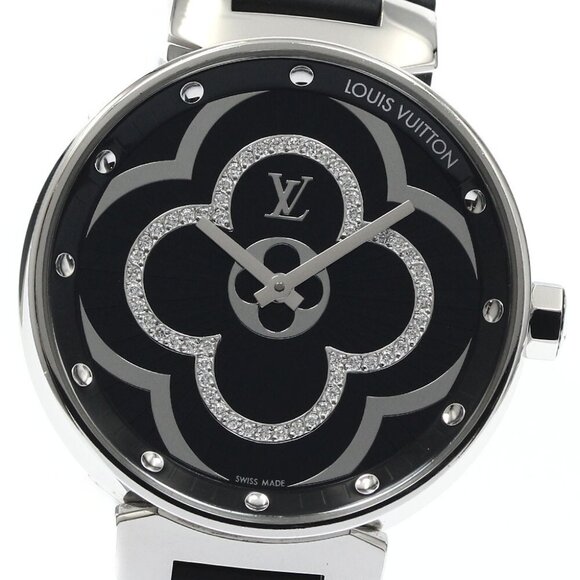 LOUIS VUITTON Tambour Moon Divine QA020 black Dial Quartz Ladies Watch_881587 - Picture 2 of 7